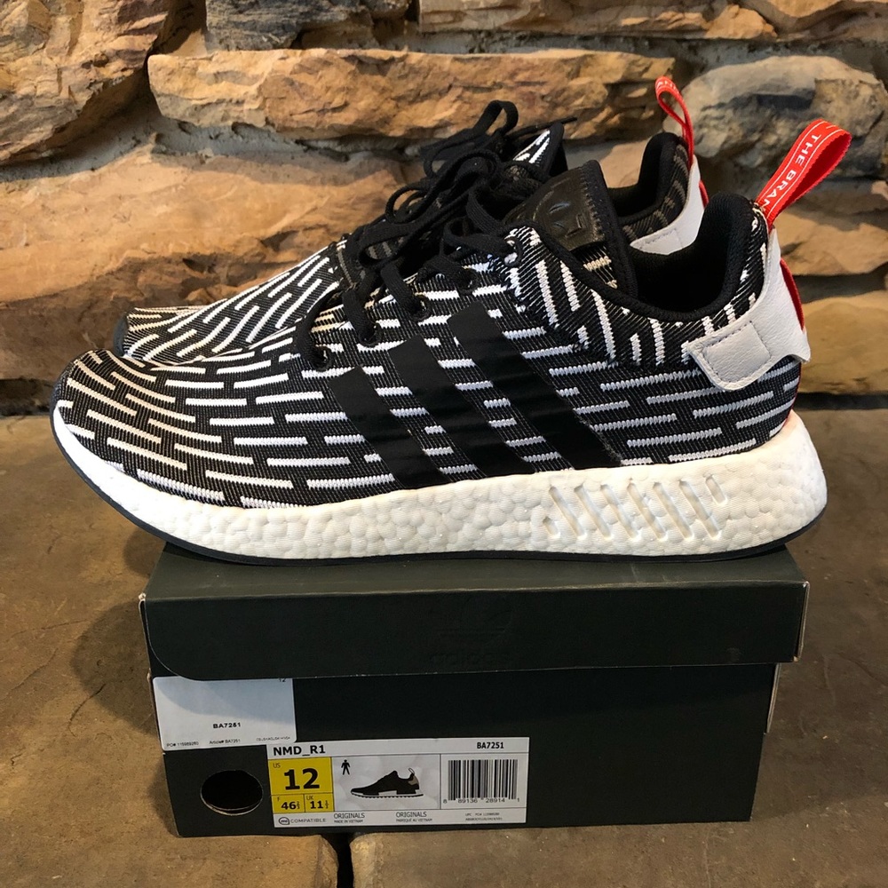 Adidas NMD R2 - Core Black Stripe - Men’s Size 13